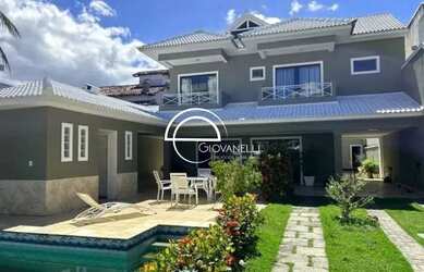 Imagem: A casa em condomínio possui 5 Dormitórios, 5 Banheiros, 5