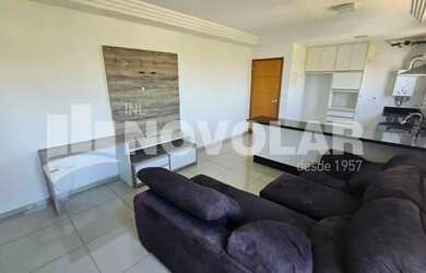 Imagem: O apartamento possui 1 Dormitório, 1 Banheiro, 2 Vagas na garagem