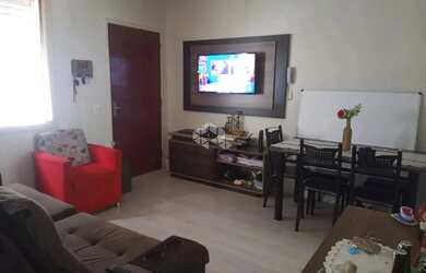 Imagem: O apartamento possui 1 Dormitório, 1 Banheiro, 1 Vaga na garagem