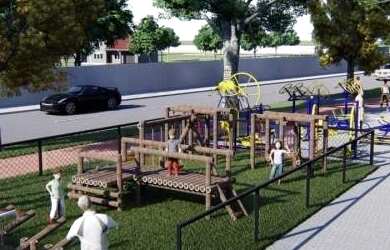 Imagem: O terreno possui 140m² de Área e está localizado em Parque