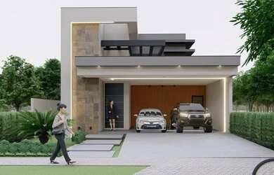 Imagem: A casa em condomínio possui 3 Dormitórios, 4 Banheiros, 4