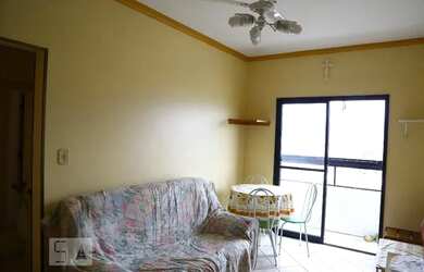 Imagem: O apartamento possui 1 Dormitório, 1 Banheiro, 1 Vaga na garagem