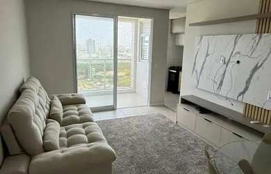 Imagem: O apartamento possui 1 Dormitório, 2 Banheiros, 1 Vaga na garagem