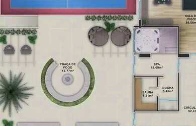 Imagem: O apartamento possui 2 Dormitórios, 3 Banheiros, 2 Vagas na