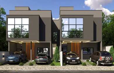 Imagem: A casa possui 3 Dormitórios, 3 Banheiros, 2 Vagas na garagem