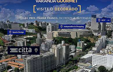 Imagem: O apartamento possui 2 Dormitórios, 2 Banheiros e 55m² de