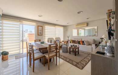 Imagem: O apartamento na cobertura possui 3 Dormitórios, 3 Banheiros