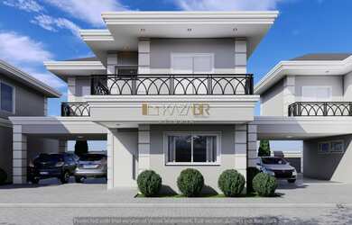 Imagem: A casa em condomínio possui 3 Dormitórios, 2 Banheiros, 4