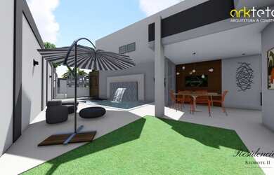 Imagem: A casa em condomínio possui 4 Dormitórios, 3 Banheiros, 2