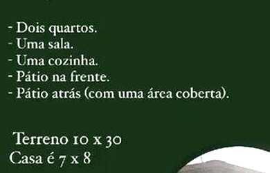 Imagem: A casa possui 2 Dormitórios, 2 Banheiros, 1 Vaga na garagem