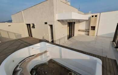 Imagem: O apartamento na cobertura possui 4 Dormitórios, 4 Banheiros