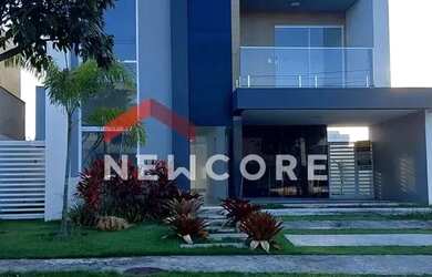 Imagem: A casa em condomínio possui 4 Dormitórios, 5 Banheiros, 2