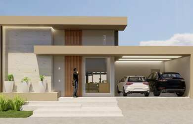 Imagem: A casa em condomínio possui 3 Dormitórios, 4 Banheiros, 4