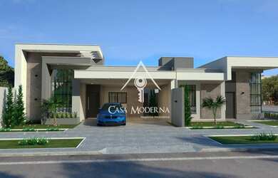 Imagem: A casa possui 3 Dormitórios, 2 Banheiros, 3 Vagas na garagem