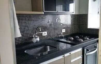 Imagem: O apartamento possui 2 Dormitórios, 1 Banheiro, 1 Vaga na garagem