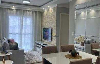 Imagem: O apartamento possui 2 Dormitórios, 1 Banheiro, 1 Vaga na garagem