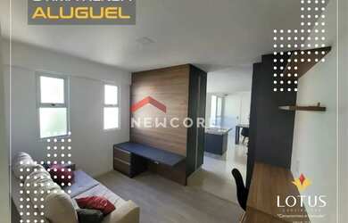 Imagem: O apartamento possui 1 Dormitório, 1 Banheiro, 1 Vaga na garagem