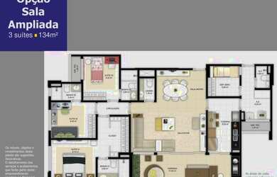 Imagem 16: Apartamento a venda com 3 suítes com 134m² em Ludco Greenville