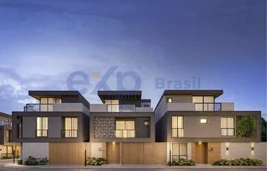 Imagem: A casa em condomínio possui 4 Dormitórios, 4 Banheiros, 3