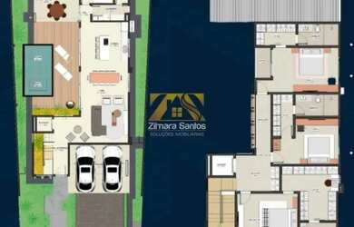 Imagem 9: Sobrado Alto Padrão com 4 suítes - 305,74 m² - Condomínio Alphaville...