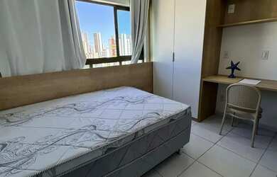 Imagem: O apartamento possui 1 Dormitório, 1 Banheiro, 1 Vaga na garagem