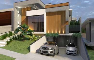 Imagem: A casa em condomínio possui 3 Dormitórios, 4 Banheiros, 4