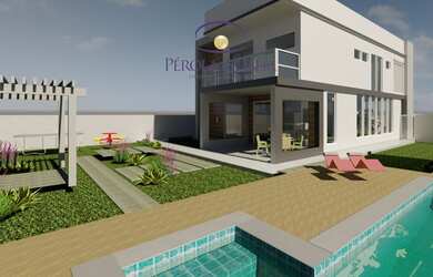 Imagem: A casa em condomínio possui 5 Dormitórios, 4 Banheiros, 4