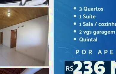 Imagem: A casa em condomínio possui 3 Dormitórios, 2 Banheiros, 2