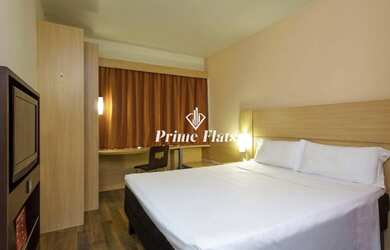 Imagem: O studio possui 1 Dormitório, 1 Banheiro, 1 Vaga na garagem