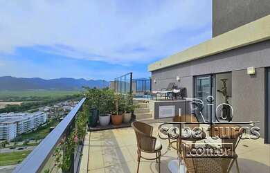 Imagem 2: Cobertura à venda no Recreio. Barra Bonita. Nova. Vista panorâmica....