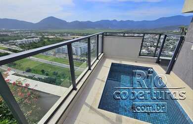 Imagem: O apartamento na cobertura possui 4 Dormitórios, 3 Banheiros