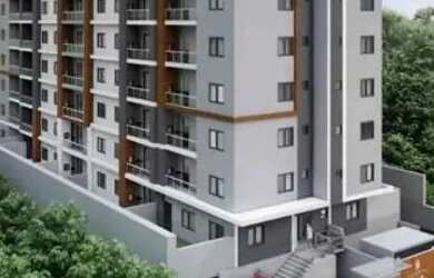 Imagem: O apartamento possui 2 Dormitórios, 1 Banheiro, 1 Vaga na garagem