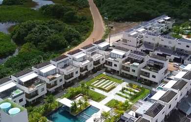 Imagem: A casa em condomínio possui 4 Dormitórios, 5 Banheiros, 1