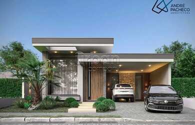 Imagem: A casa possui 4 Dormitórios, 4 Banheiros, 4 Vagas na garagem