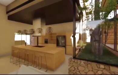 Imagem: A casa em condomínio possui 4 Dormitórios, 5 Banheiros, 5