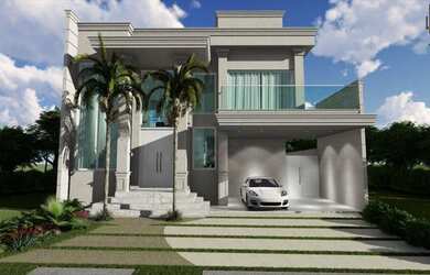 Imagem: A casa em condomínio possui 3 Dormitórios, 4 Banheiros, 4