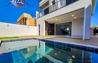 Imagem: A casa em condomínio à venda possui 3 Dormitórios, 5 Banheiros