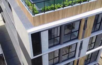 Imagem: O studio possui 1 Dormitório, 2 Banheiros, 22m² de Área e