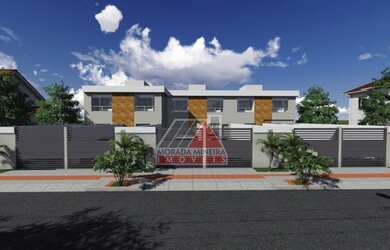 Imagem: A casa possui 2 Dormitórios, 1 Banheiro, 2 Vagas na garagem