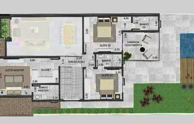 Imagem 7: Venda Casa com 215,00 m², 3 dormitório s , 4 vaga s . Residencial Santa...