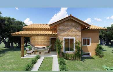 Imagem: A casa possui 4 Dormitórios, 4 Banheiros, 5 Vagas na garagem