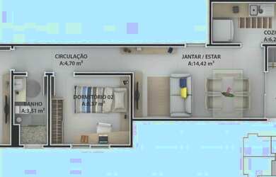 Imagem 7: Apartamento Padrão para Venda em Morrotes Tubarão-SC