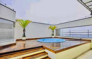 Imagem: O apartamento na cobertura possui 5 Dormitórios, 5 Banheiros