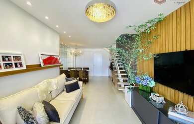 Imagem: O apartamento na cobertura possui 4 Dormitórios, 4 Banheiros