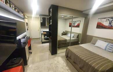 Imagem: O studio possui 1 Banheiro, 1 Vaga na garagem, 40m² de Área