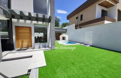 Imagem: A casa em condomínio possui 4 Dormitórios, 5 Banheiros, 4