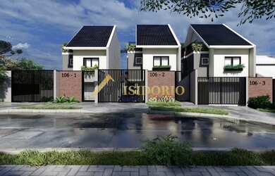 Imagem: A casa possui 3 Dormitórios, 3 Banheiros, 2 Vagas na garagem