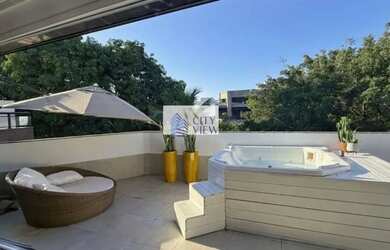 Imagem: O apartamento na cobertura possui 4 Dormitórios, 4 Banheiros