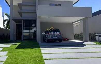 Imagem: A casa em condomínio possui 4 Dormitórios, 5 Banheiros, 4