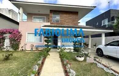 Imagem: A casa em condomínio possui 4 Dormitórios, 4 Banheiros, 2